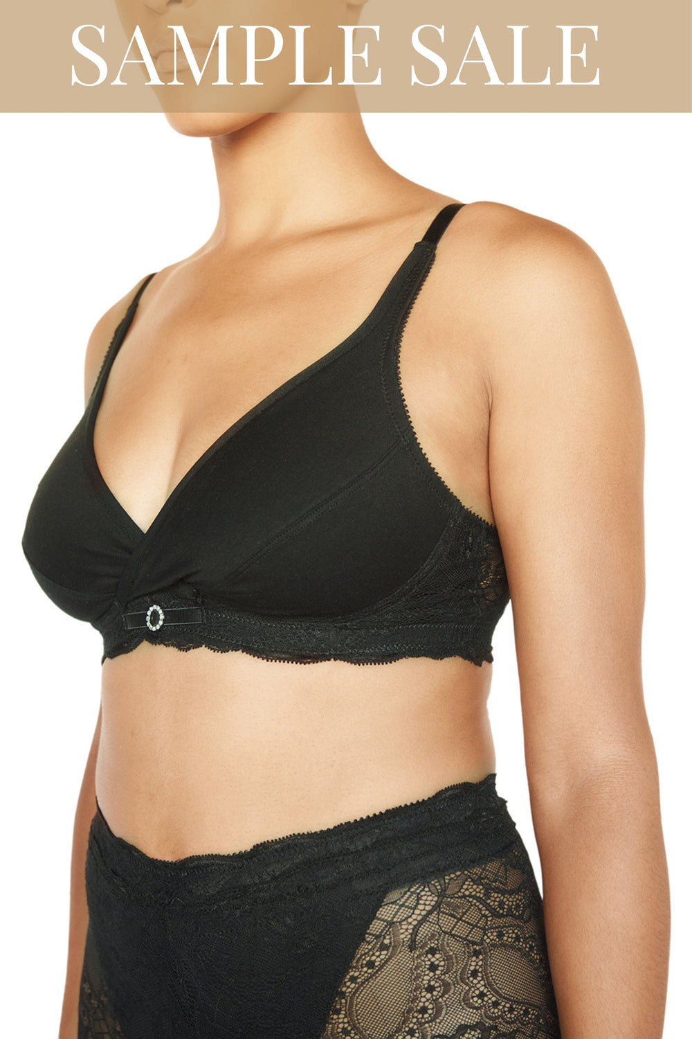 100% Cotton Wireless Bra - Sean (Sample Sale)